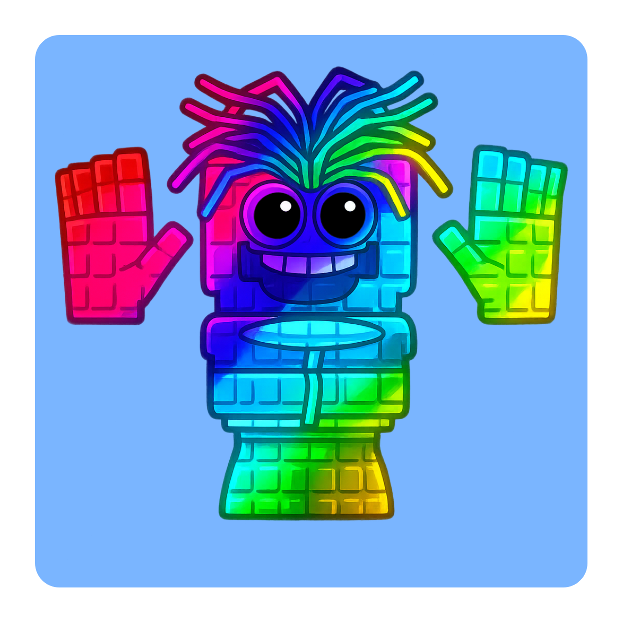 Rainbow Spaghetti Tualetti