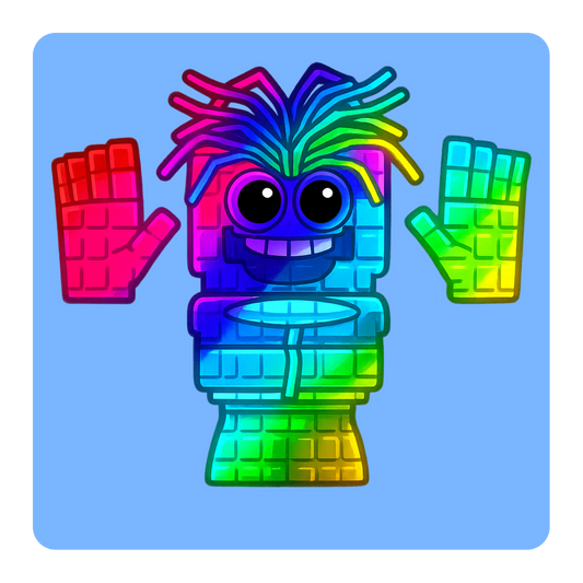 Rainbow Spaghetti Tualetti